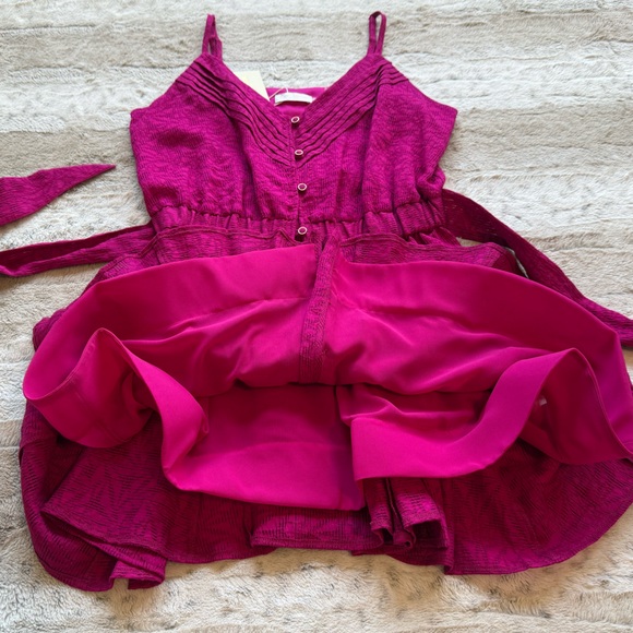 NWT💕Ramy Brook Kallie Wild Rose Springtime Burnout Mini Dress in Rose Burnout - Picture 7 of 16